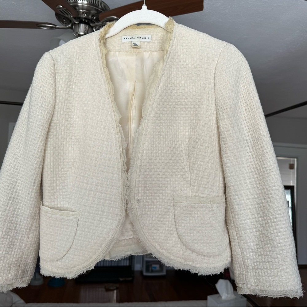 Banana Republic Women's Cream Jacket